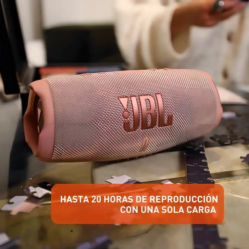 Bocina Jbl Charge 5 Jblcharge5 Portátil Con Bluetooth Waterproof Pink - 4