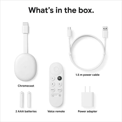 Google Chromecast Con Google Tv Hd Color Blanco Blanco De Voz - 3