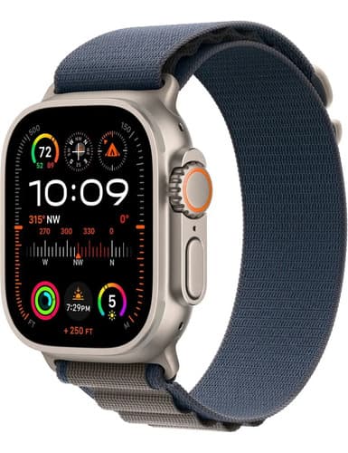 Apple Watch Ultra 2 (gps + Cellular) Azul 49 Mm Titanio L Azul Titanio Titanio Correa Loop Alpine