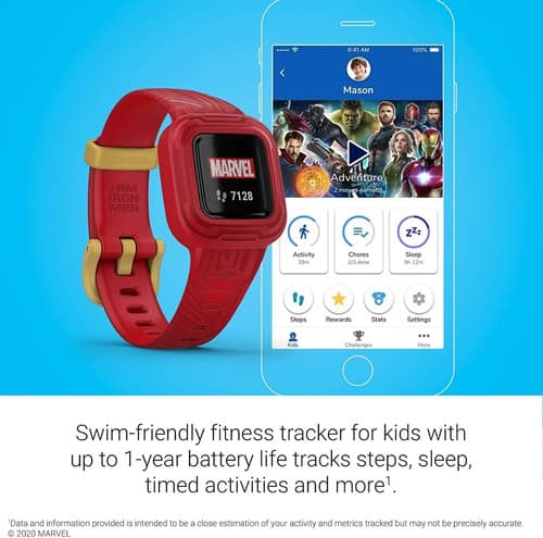 Reloj De Pulsera Garmin Vivofit Jr3 Bluetooth Iron Man Rojo - 2