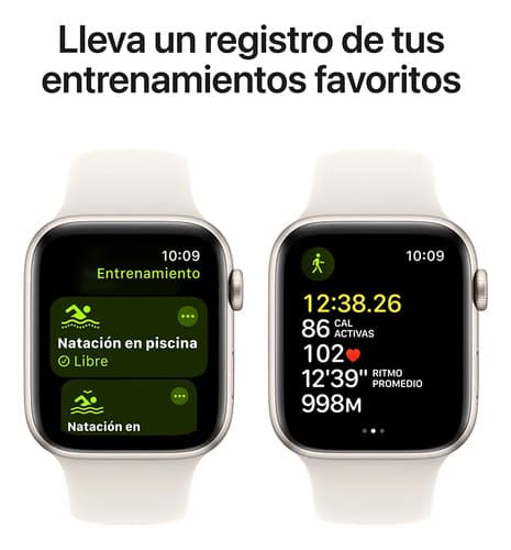 Apple Watch Se (2nd Gen) Gps  Caja De Aluminio Blanco Estelar De 44 Mm  Correa Deportiva Blanco Estelar - M/l - 6