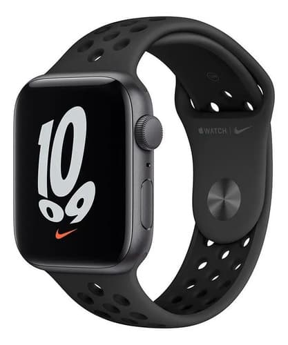 Apple Watch Nike Se44mm Correa Deportiva Nike Carbono/negro Gris Espacial Carbono/negro