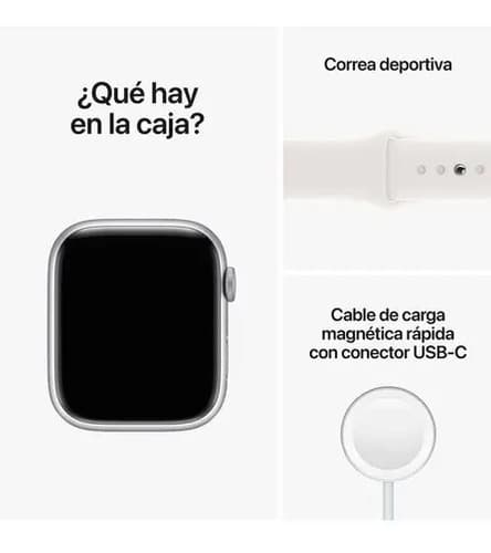 Apple Watch Se (2da Gen) 44 Mm S/m Starlight Blanco Estelar Correa Deportiva Blanco Estelar Blanco - 4