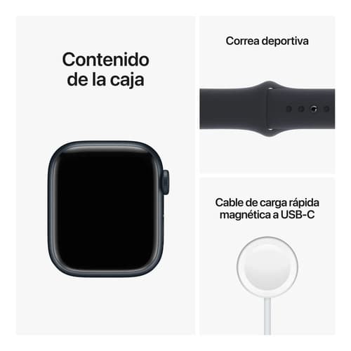 Apple Watch Series 8 Gps De 41 Mm Color Negro Medianoche Deportivo Azul Medianoche/patrón - 9