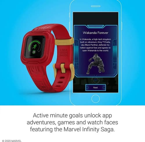 Reloj De Pulsera Garmin Vivofit Jr3 Bluetooth Iron Man Rojo - 5