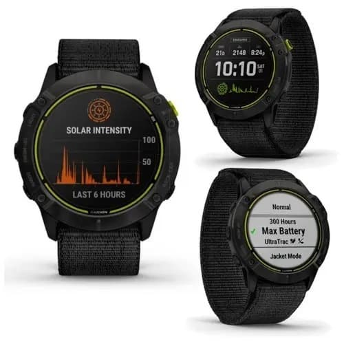 Garmin Enduro Titanio Gris Carbón Con Correa De Nailon Negra Negro