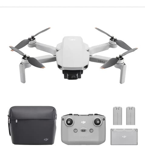 Mini Drone Dji Mini 2 Se Fly More Combo Con Cámara 2.7k Gris 2.4ghz 3 Baterías