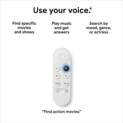 Google Chromecast Con Google Tv Hd Color Blanco Blanco De Voz - 2
