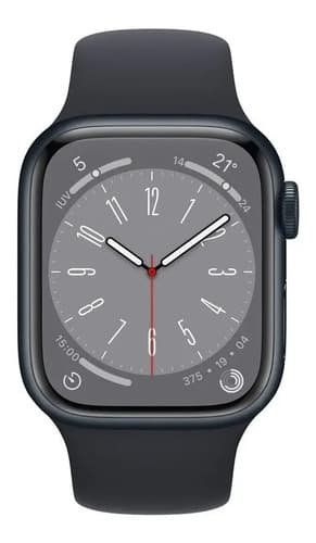 Apple Watch Series 8 Gps De 41 Mm Color Negro Medianoche Deportivo Azul Medianoche/patrón - 2