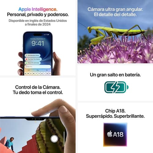 Apple iPhone 16 (128 Gb) - Verde Azulado - 8