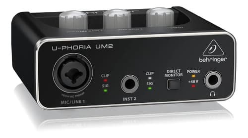 Interface De Audio Behringer U-phoria Um2 - 2