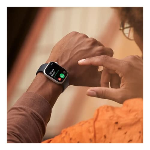 Apple Watch Series 8 Gps 45 Mm Correa Deportiva Blanca M/l Midnight M/l Blanca/patrón - 4