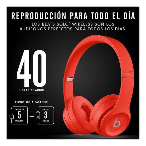 Audífonos Beats Solo³ Wireless - Citrus Red Citrus Red - 4