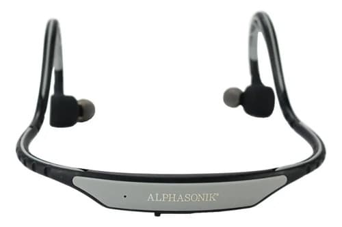 Auriculares Entrenamiento Alphasonik Inalámbricos Grises Gris - 2