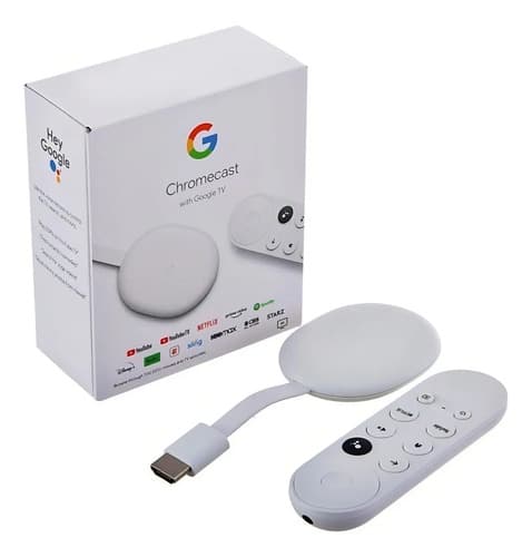 Google Chromecast 4k Chromecast With Google Tv Ga01919-us De Voz 4ª Generación 4k 8gb Nieve Con 2gb De Memoria Ram - 4