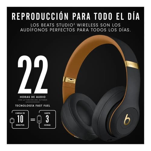 Audífonos Beats Studio³ Wireless - Midnight Black - 3