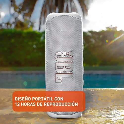 Bocina Jbl Flip 6 Jblflip6 Portátil Con Bluetooth Waterproof Blanca Blanco - 4