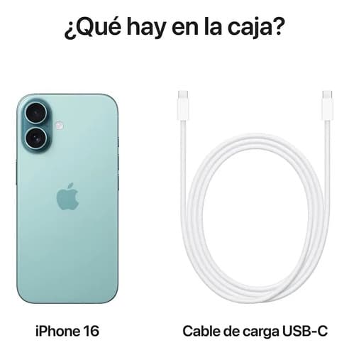 Apple iPhone 16 (128 Gb) - Verde Azulado - 9