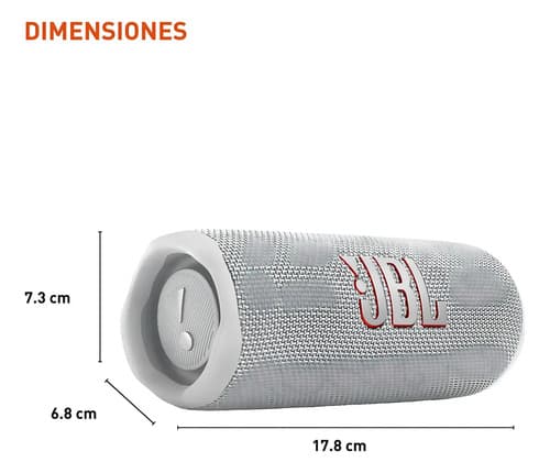Bocina Jbl Flip 6 Jblflip6 Portátil Con Bluetooth Waterproof Blanca Blanco - 5