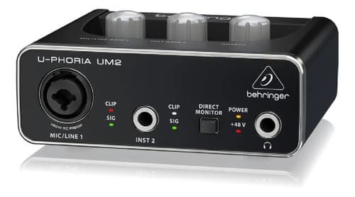 Interface De Audio Behringer U-phoria Um2 - 3