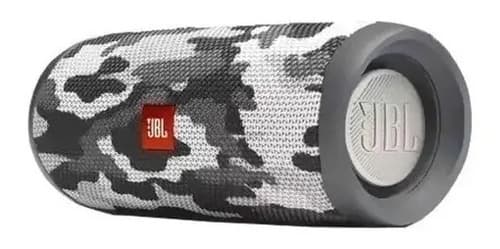 Bocina Jbl Flip 5 Portátil Con Bluetooth Camo Gris Blanco