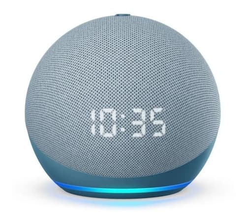 Amazon Echo Dot 4th Gen With Clock Con Alexa Blue Twilight Blue - 2