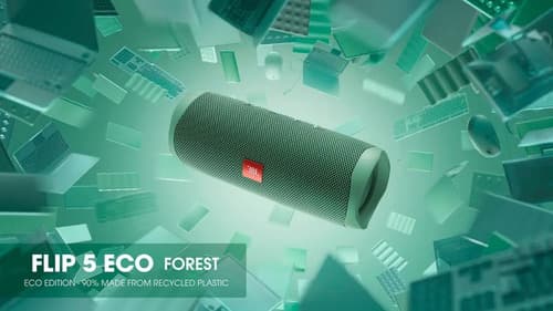 Bocina Jbl Flip 5 Portátil Con Bluetooth Forest - Eco Green Azul Petróleo - 2