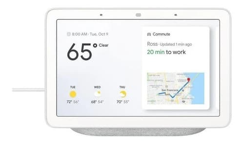 Google Nest Hub Con Asistente Virtual Google Assistant Chalk