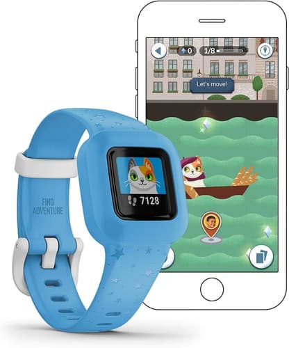 Reloj De Pulsera Garmin Vivofit Jr3 Bluetooth Blue Stars Azul Claro Azul Claro Negro - 3