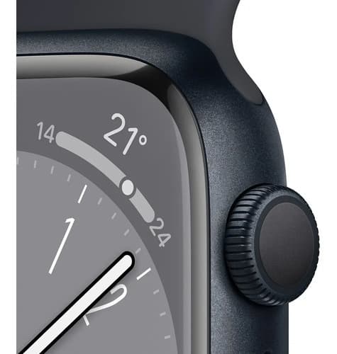 Apple Watch Series 8 Gps De 41 Mm Color Negro Medianoche Deportivo Azul Medianoche/patrón - 3