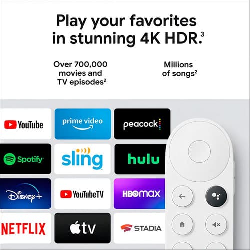 Google Chromecast 4k Chromecast With Google Tv Ga01919-us De Voz 4ª Generación 4k 8gb Nieve Con 2gb De Memoria Ram - 11