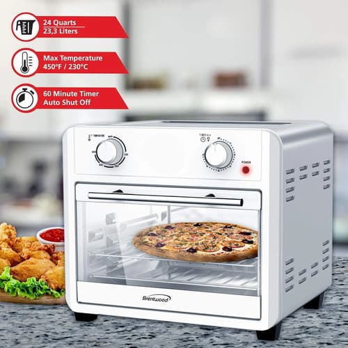 Horno Brentwood Af-2400si Eléctrico Compacto Hogar Plateado - 4