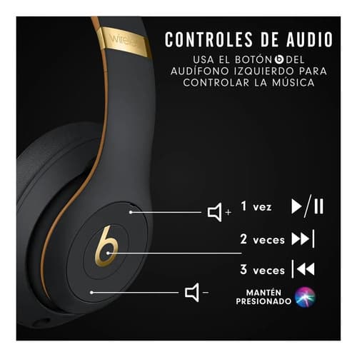 Audífonos Beats Studio³ Wireless - Midnight Black - 5