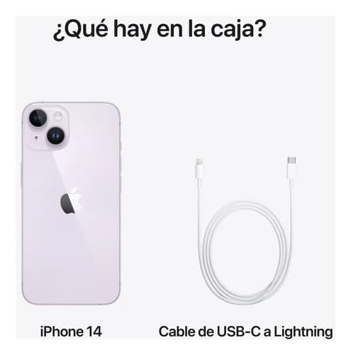 Apple iPhone 14 (128 Gb) - Morado Color Violeta - 10