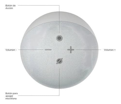 Amazon Echo Dot 4th Gen Con Asistente Virtual Alexa Color Glacier White - 8