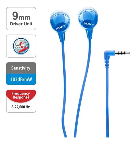Audífonos In-ear Gamer Sony Mdr-ex14ap Blanco 3.5mm Blanco - 4