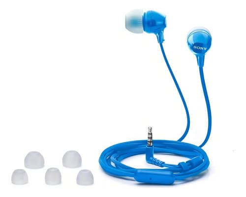 Audífonos In-ear Gamer Sony Mdr-ex14ap Blanco 3.5mm Blanco - 3