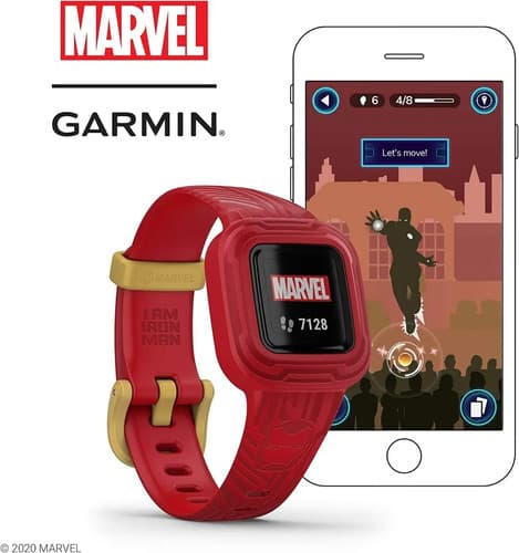 Reloj De Pulsera Garmin Vivofit Jr3 Bluetooth Iron Man Rojo - 4