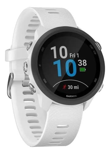 Smartwatch Garmin Forerunner 245 Music 1.2  Caja 42.3 Blanco Blanco White Negro