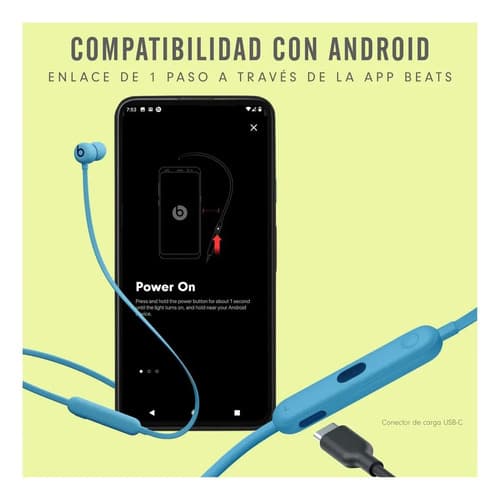 Audífonos Beats Flex - Azul Flama - 3