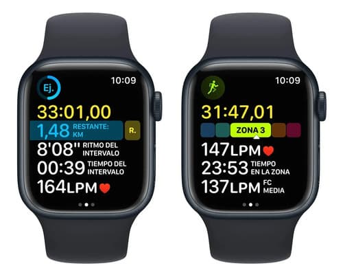 Apple Watch Series 8 Gps De 41 Mm Color Negro Medianoche Deportivo Azul Medianoche/patrón - 8