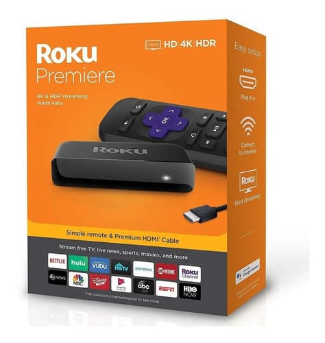 Roku Premiere 3920r Streaming 4k Hdr Negro - Negro - Estándar