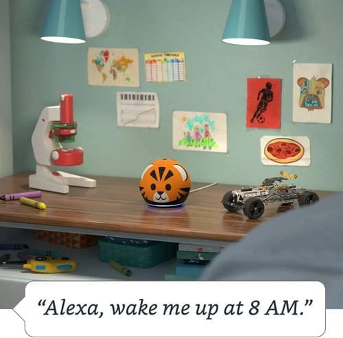 Amazon Echo Dot 4th Gen Kids Con Asistente Virtual Alexa Color Tiger - 8