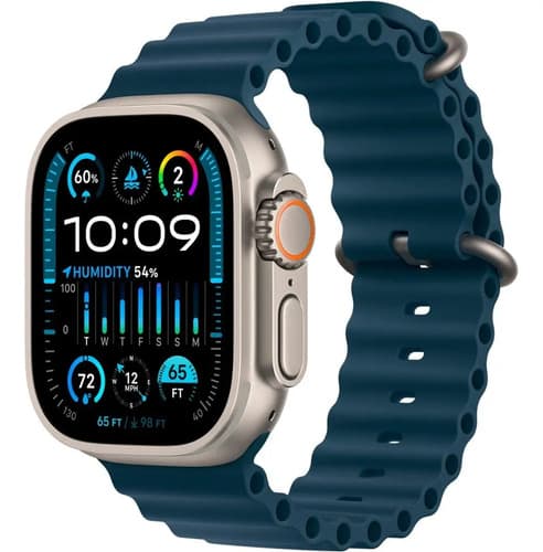 Apple Watch Ultra 2 (gps + Cellular) Blue Ocean 49 Mm Titani Titanio Correa Ocean Azul Titanio