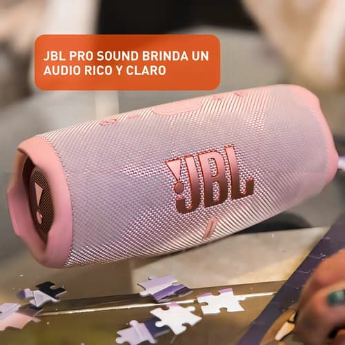 Bocina Jbl Charge 5 Jblcharge5 Portátil Con Bluetooth Waterproof Pink - 3