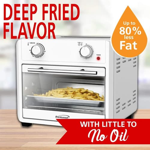 Horno Brentwood Af-2400si Eléctrico Compacto Hogar Plateado - 3