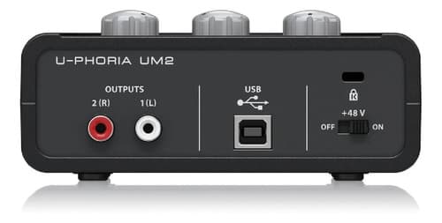 Interface De Audio Behringer U-phoria Um2 - 4