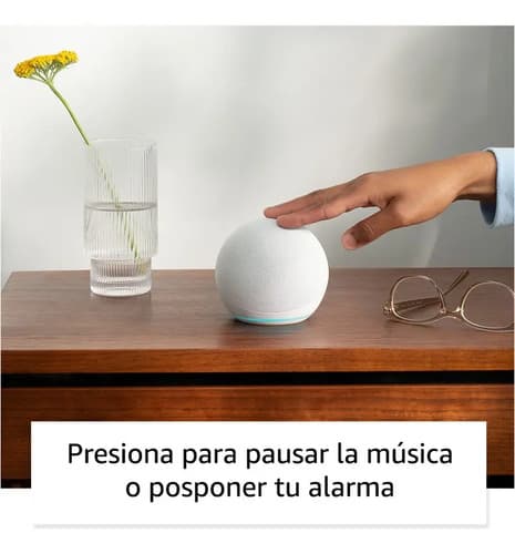 Asistente Virtual Amazon Echo Dot 5ta Gen Blanco Color Glacier White - 3