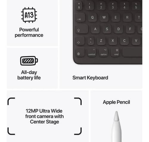 Tablet Apple iPad 9na Gen 10.2'' Wifi 64gb Gris Espacial Versión 2021 A2602 3 Gb Ram - 6