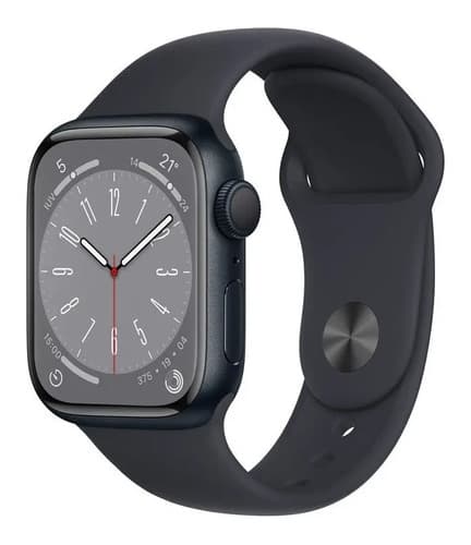 Apple Watch Series 8 Gps De 41 Mm Color Negro Medianoche Deportivo Azul Medianoche/patrón